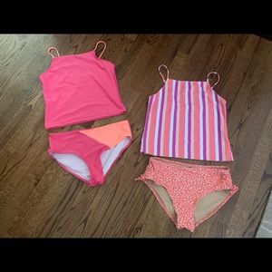 Bundle of Big Girl’s Old Navy Tankini Swim Suits